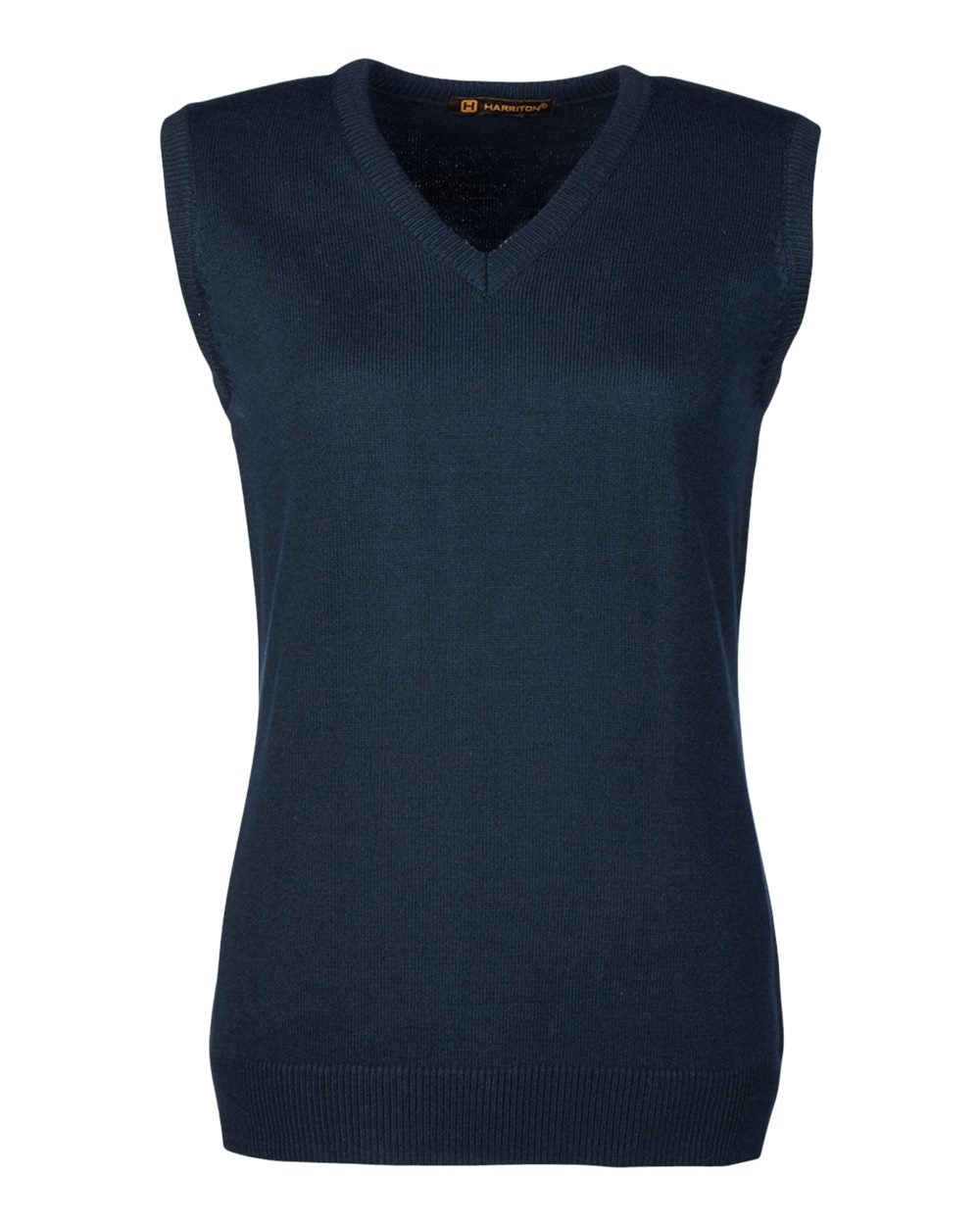 Harriton Ladies' Pilbloc™ V-Neck Sweater Vest - Dark Navy