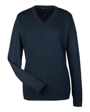 Harriton Ladies' Pilbloc™ V-Neck Sweater - Dark Navy