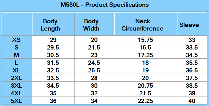 Harriton Men's Key West Long-Sleeve Performance Staff Shirt - Specs