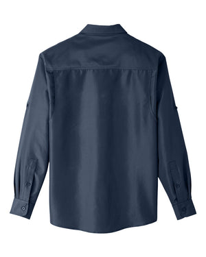 Harriton Men's Key West Long-Sleeve Performance Staff Shirt