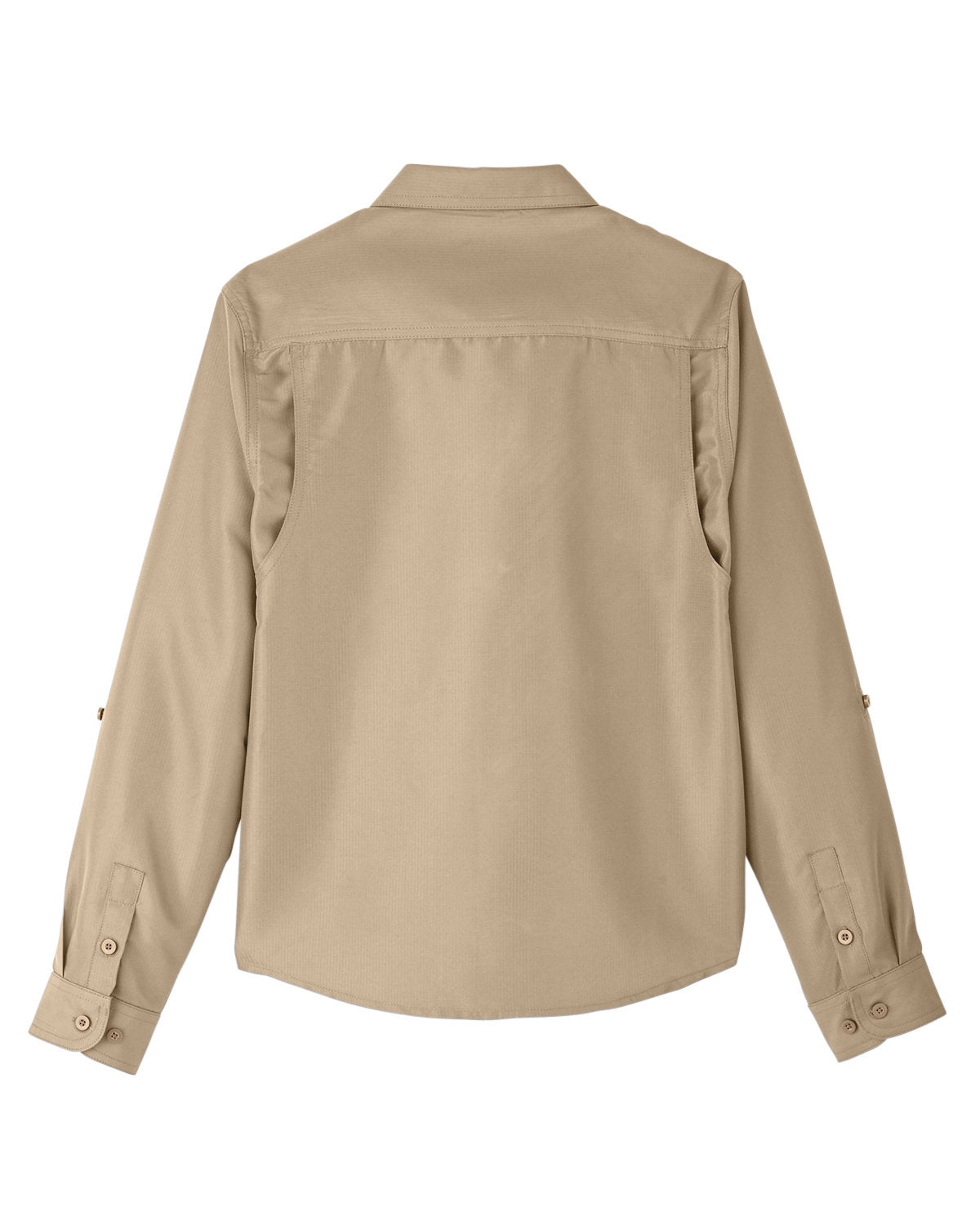 Harriton Ladies' Key West Long-Sleeve Performance Staff Shirt - Back