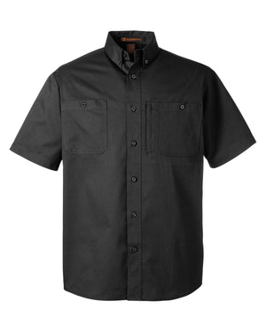 Harriton Men's Advantage IL Short-Sleeve Work Shirt - Black