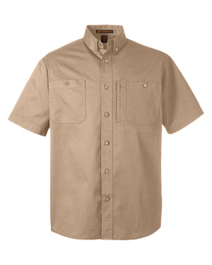 Harriton Men's Advantage IL Short-Sleeve Work Shirt - Khaki