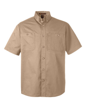 Harriton Men's Advantage IL Short-Sleeve Work Shirt - Khaki