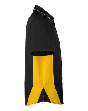 Harriton Men's Tall Flash IL Colorblock Short Sleeve Shirt