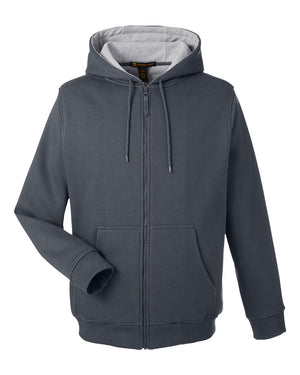 Harriton Men's Tall ClimaBloc™ Lined Heavyweight Hooded Sweatshirt - Dark Charcoal
