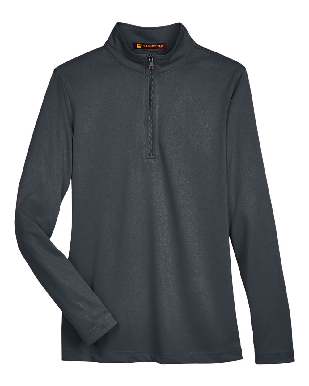 Harriton Ladies' Advantage Snag Protection Plus Quarter-Zip - Dark Charcoal