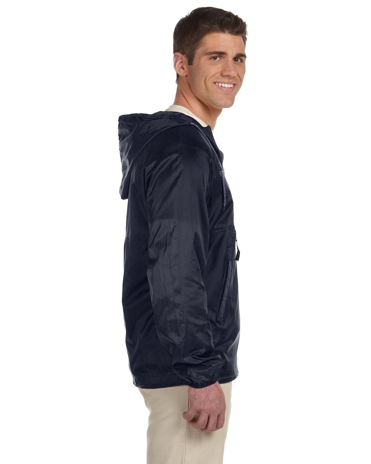 Harriton Adult Packable Nylon Jacket - Side