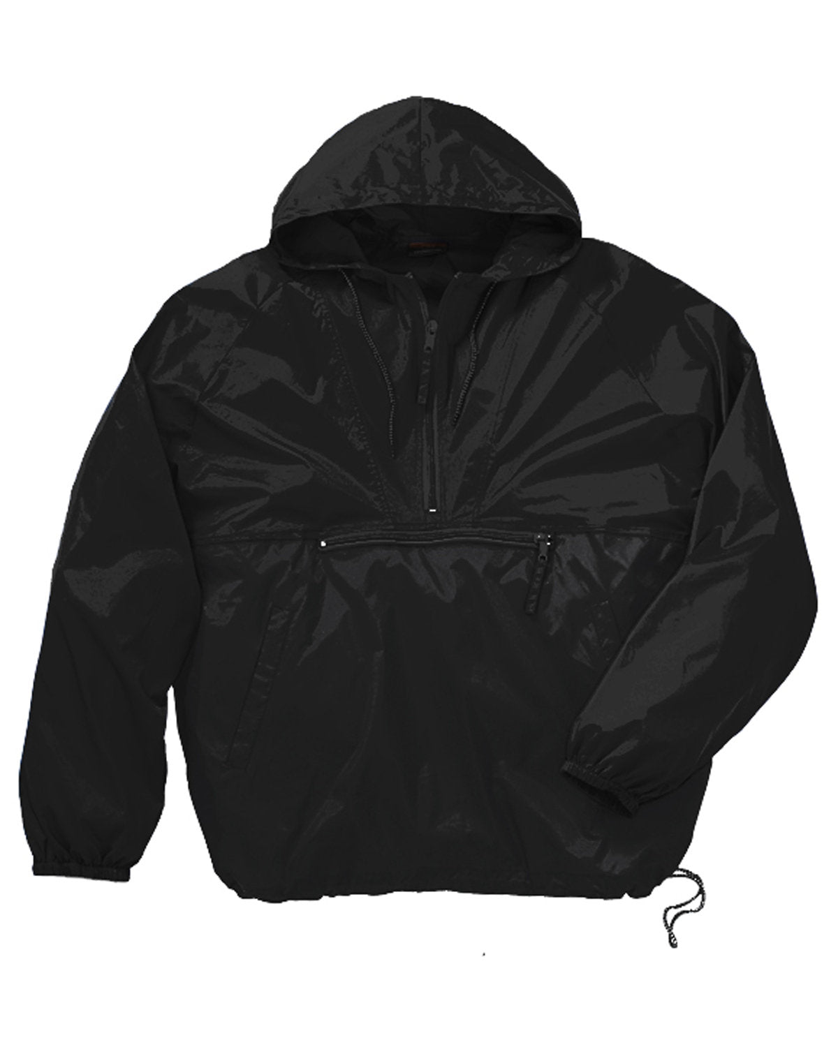 Harriton Adult Packable Nylon Jacket - Black