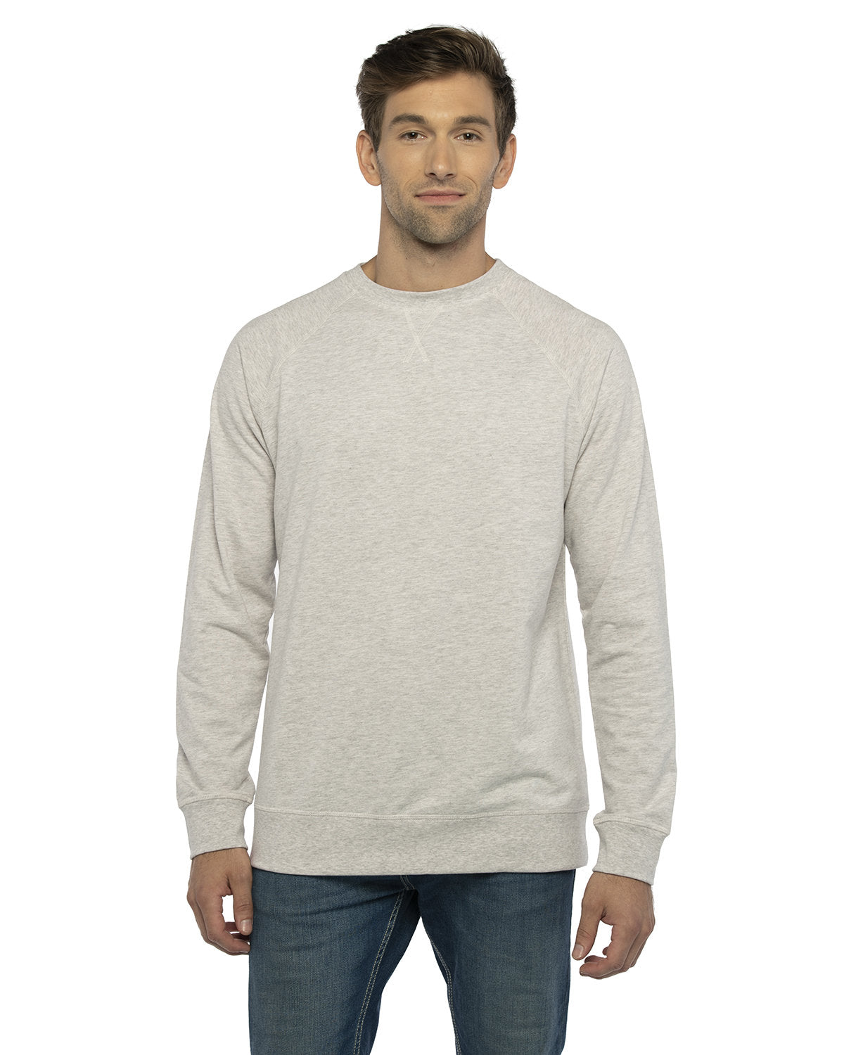 Next Level Apparel Unisex Laguna French Terry Raglan Sweatshirt - Front