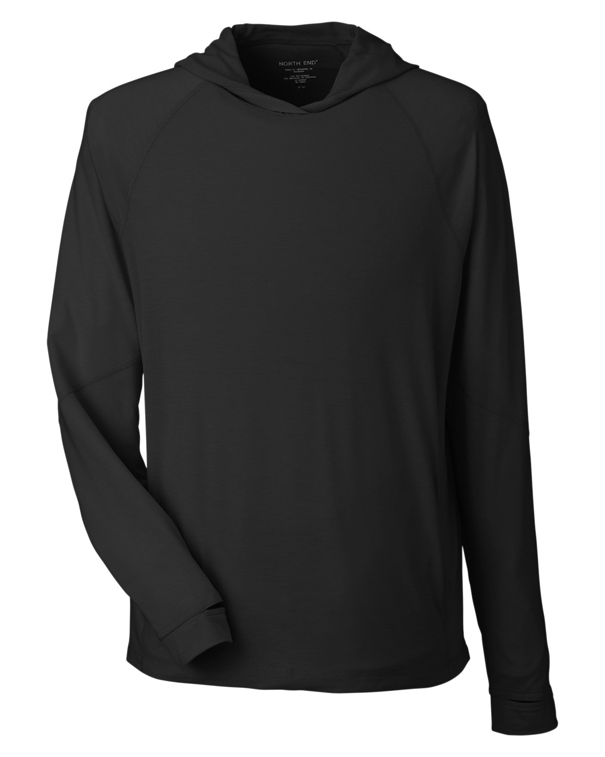 North End Unisex JAQ Stretch Performance Hooded T-Shirt - Shirt