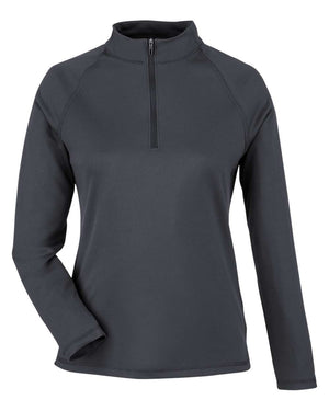 North End Ladies' Revive coolcore® Quarter-Zip - Carbon