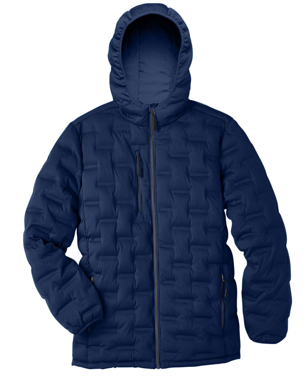 North End Men's Loft Puffer Jacket - Classic Navy/ Carbon
