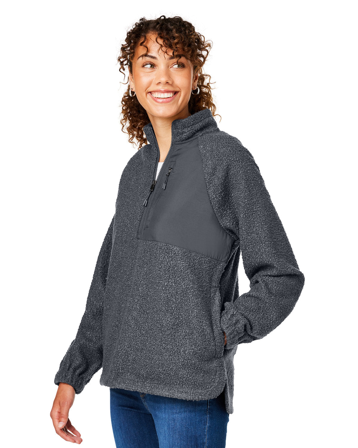 North End Ladies' Aura Sweater Fleece Quarter-Zip