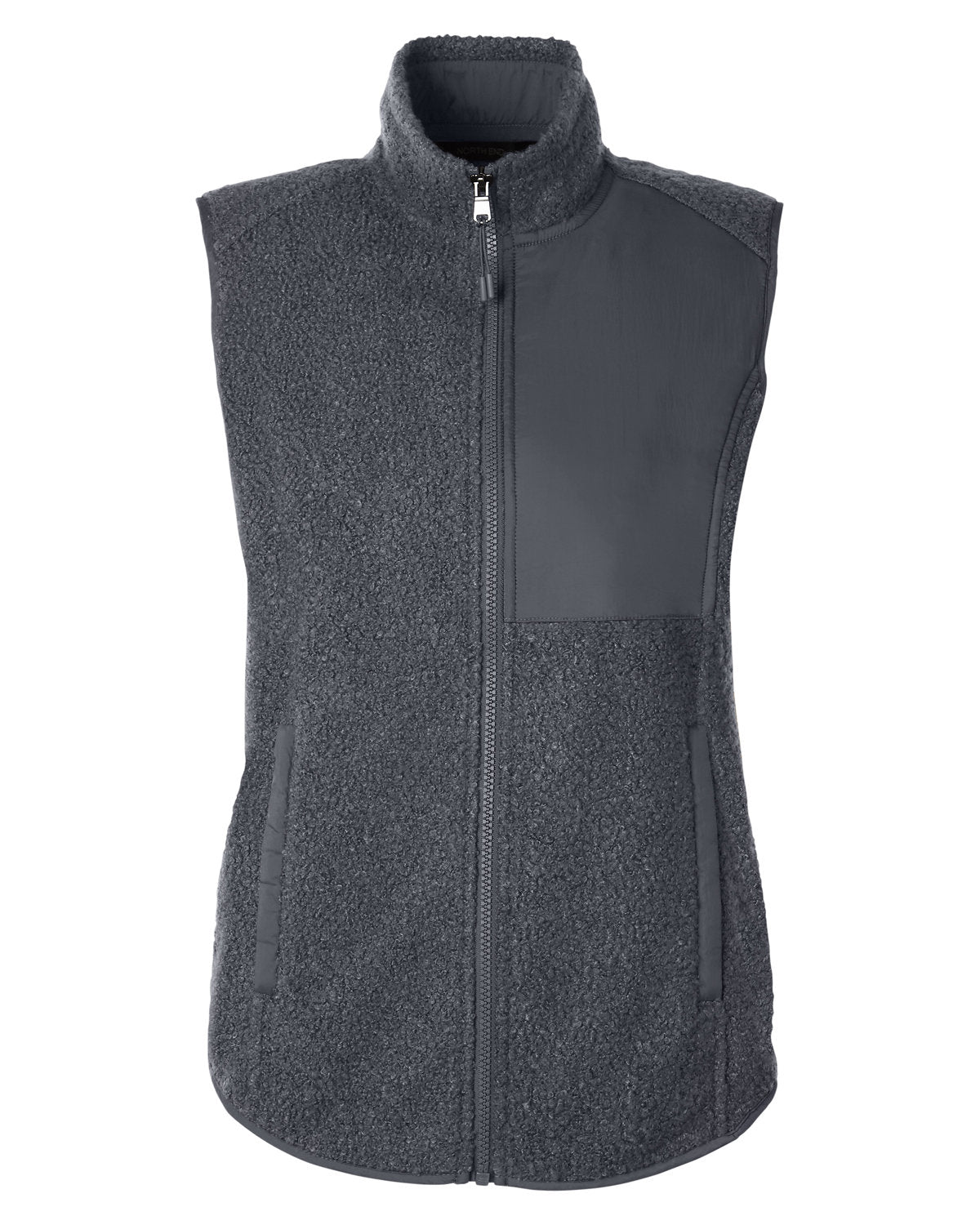 North End Ladies' Aura Sweater Fleece Vest - Carbon