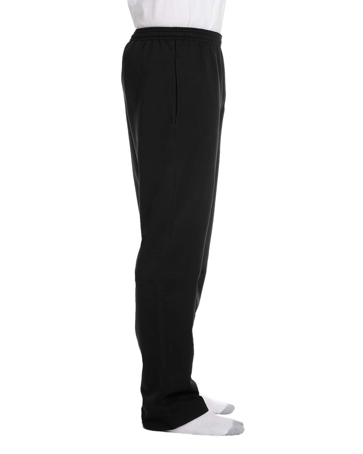 Champion Adult Powerblend® Open-Bottom Fleece Pant with Pockets - Side