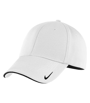 Nike Dri-Fit Mesh Swoosh Flex Sandwich Cap - White