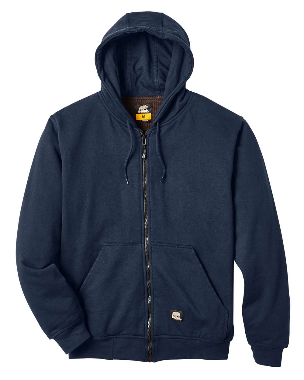 Berne Apparel Men's Heritage Thermal Lined Hooded Sweatshirt - Navy