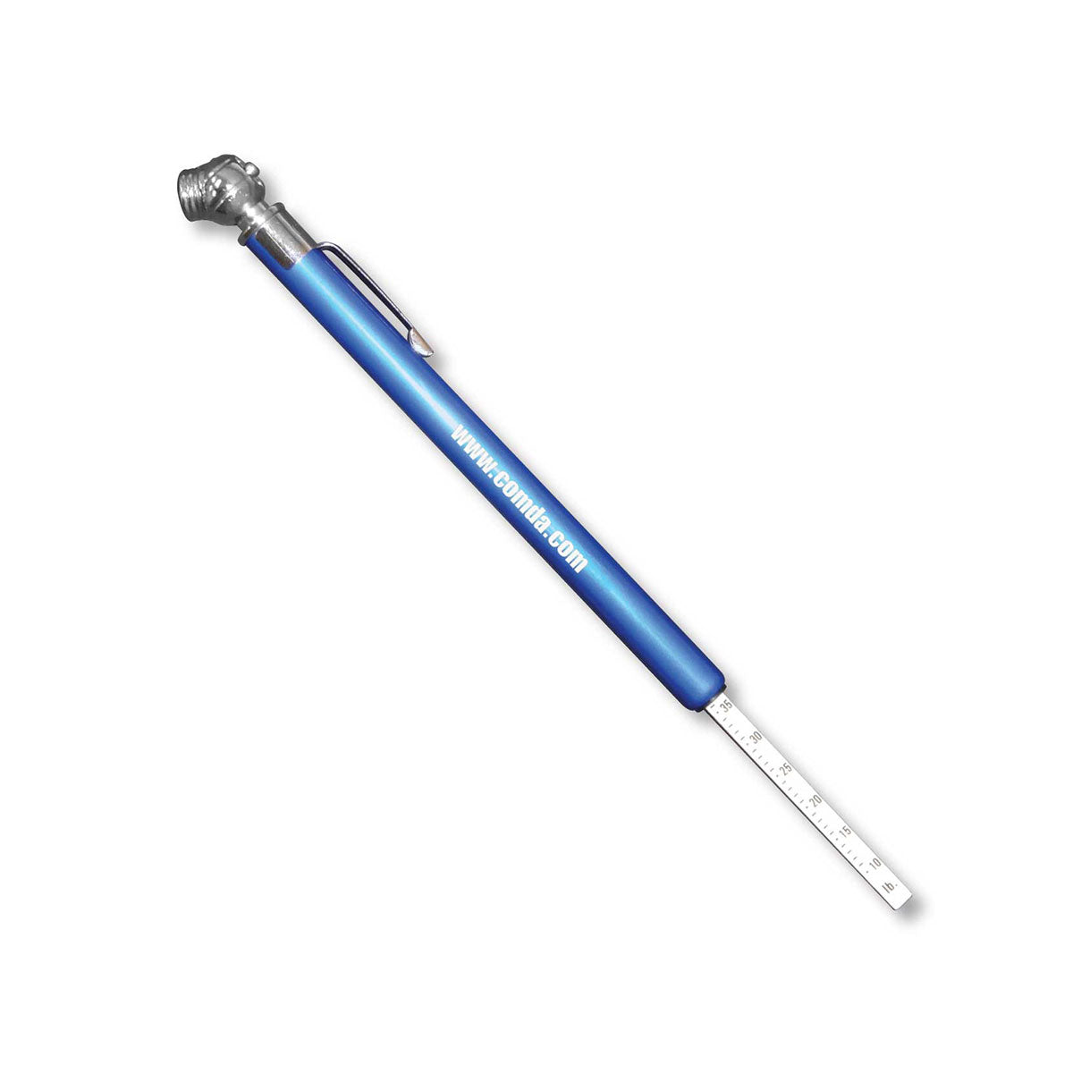 Aluminum Tire PSI Pressure Gauge - Blue