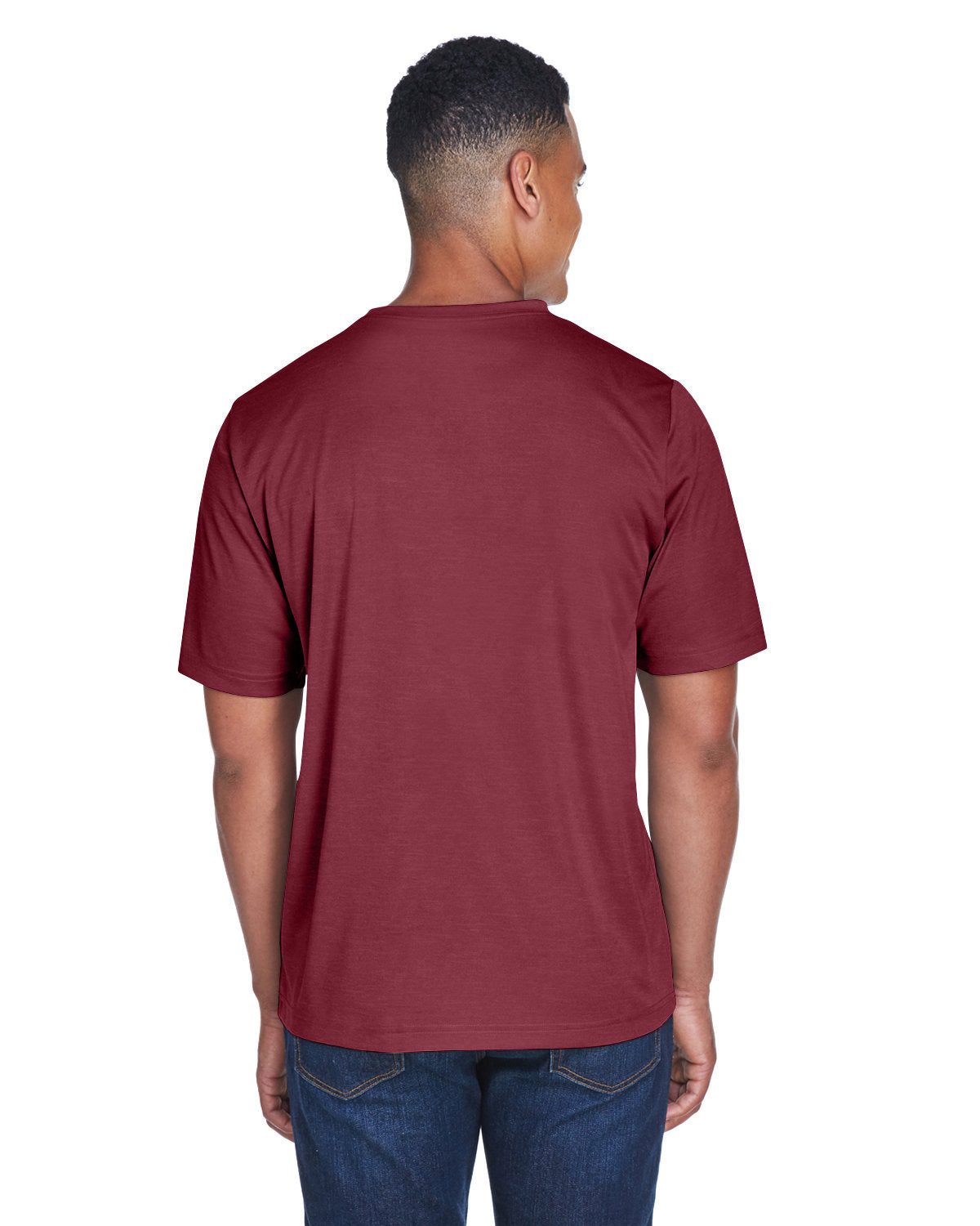 Team 365 Men's Sonic Heather Performance T-Shirt - Back