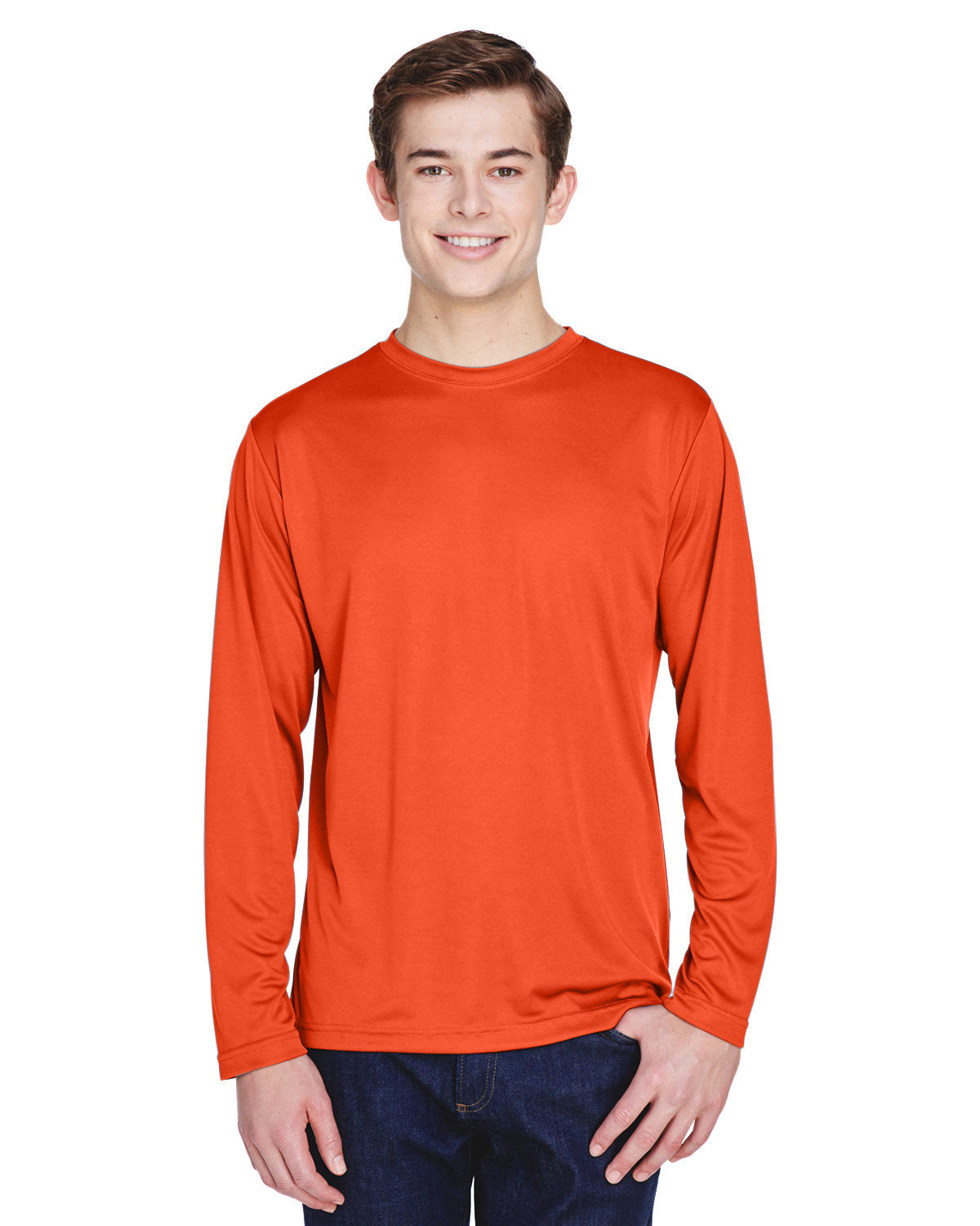 Team 365 Men's Zone Performance Long-Sleeve T-Shirt - Front