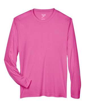 Team 365 Men's Zone Performance Long-Sleeve T-Shirt - Sport Charity Pink