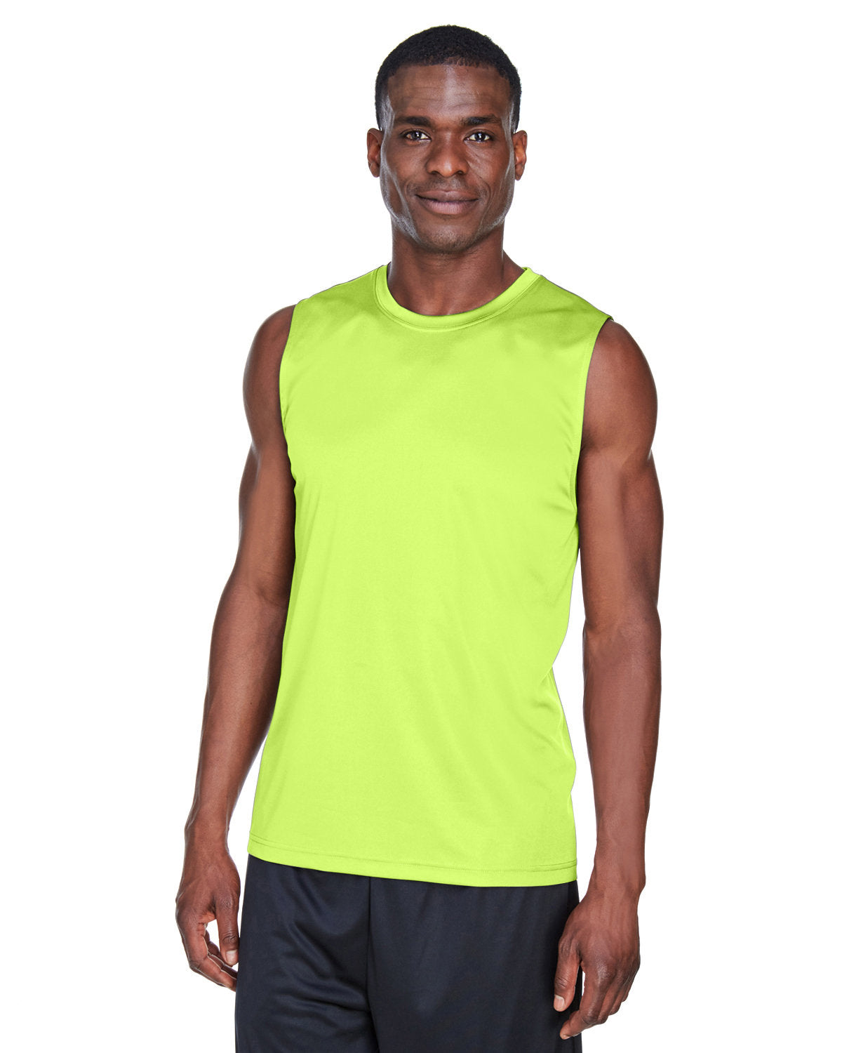 Team 365 Men's Zone Performance Muscle T-Shirt - Safety Yellow