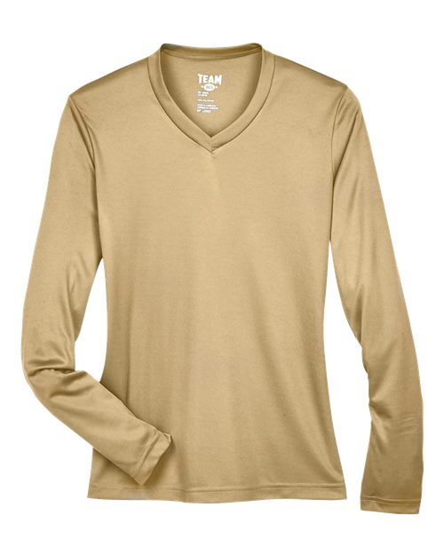 Team 365 Ladies' Zone Performance Long-Sleeve T-Shirt - Sport Vegas Gold