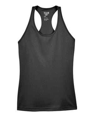 Team 365 Ladies' Zone Performance Racerback Tank - Black