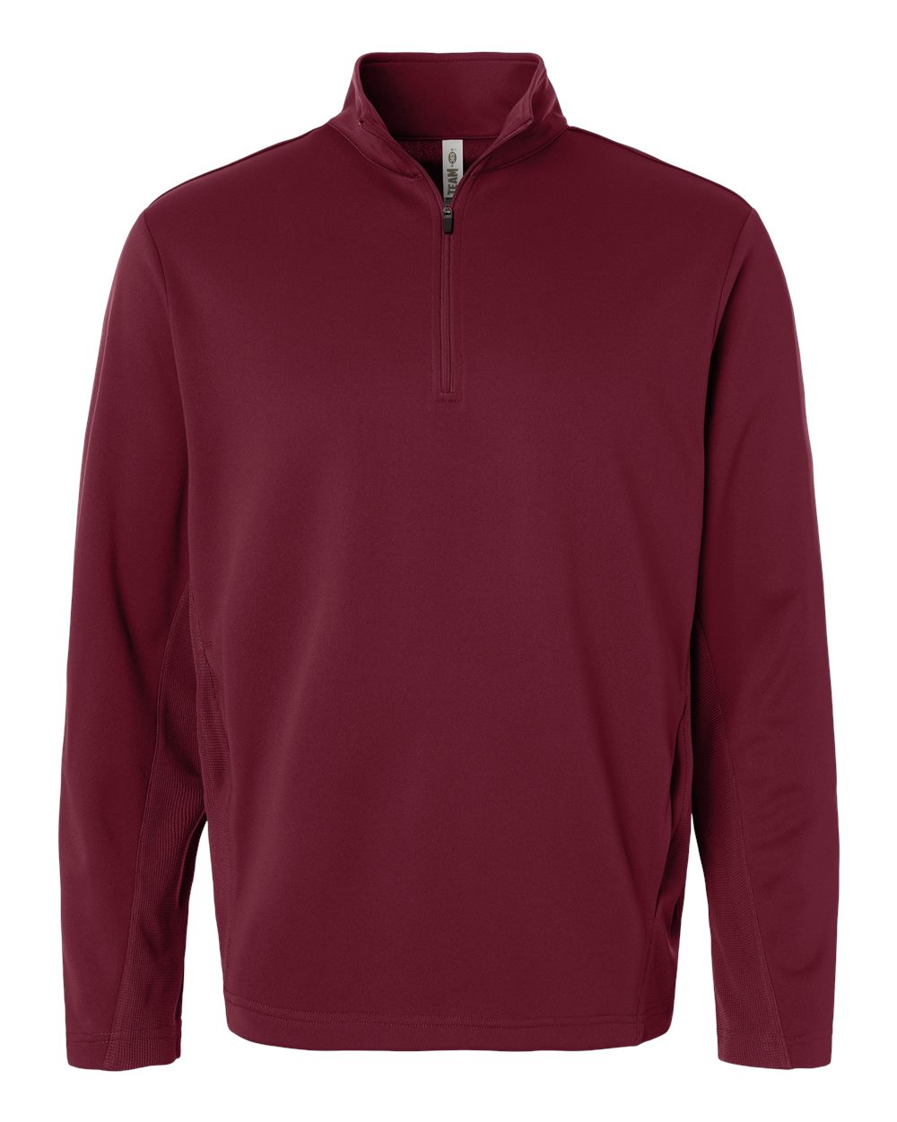 Team 365 Unisex Squad Cadet Quarter-Zip Tech Fleece Pullover - Sport Maroon