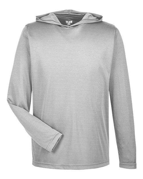 Team 365 Men's Zone Performance Hooded T-Shirt - Sport Silver