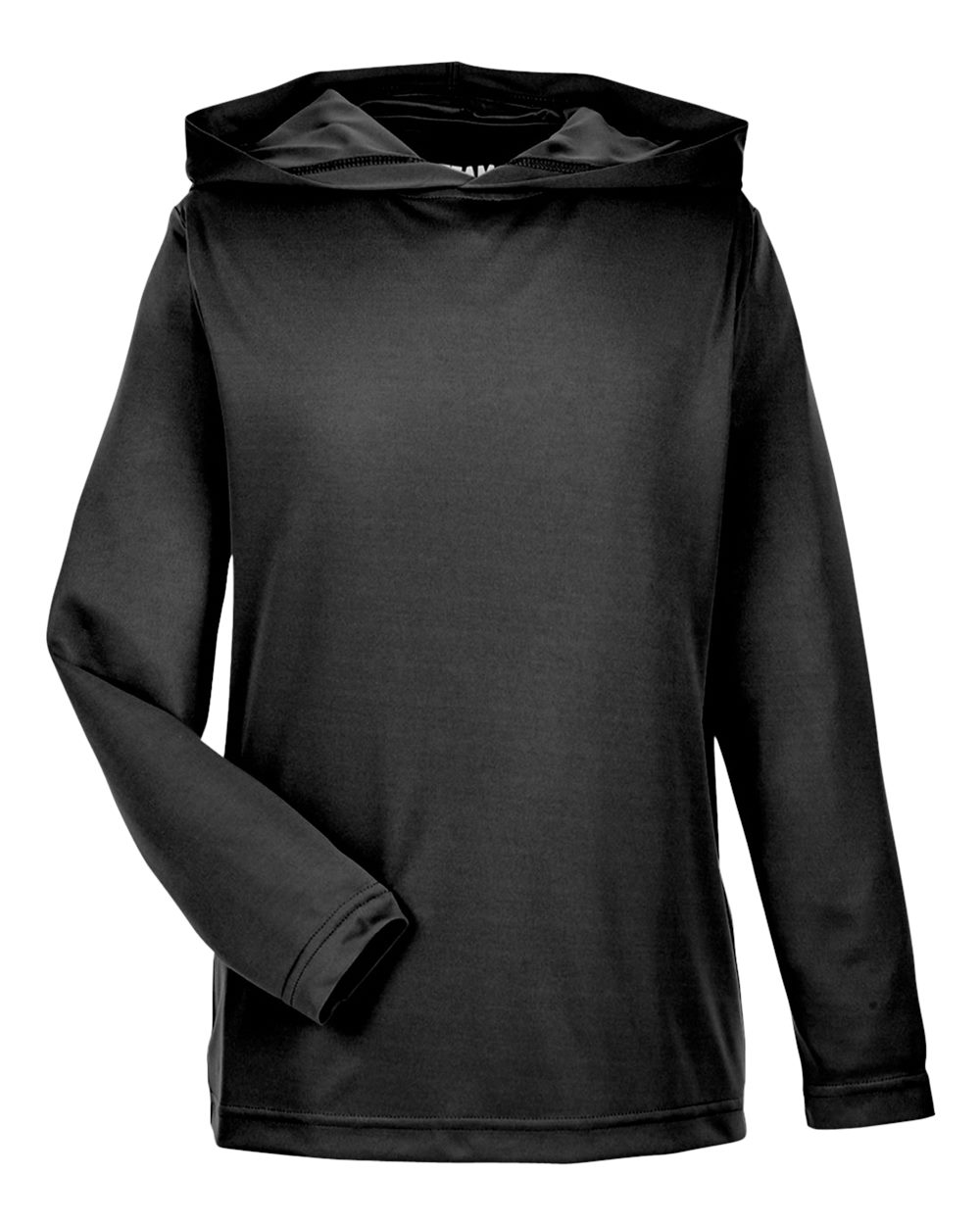 Team 365 Youth Zone Performance Hooded T-Shirt - Black