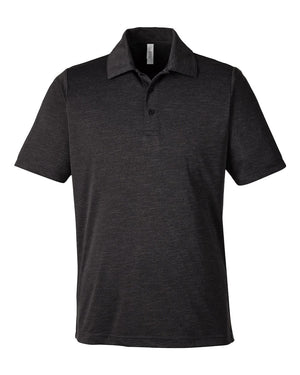 Team 365 Men's Zone Sonic Heather Performance Polo - Black Heather