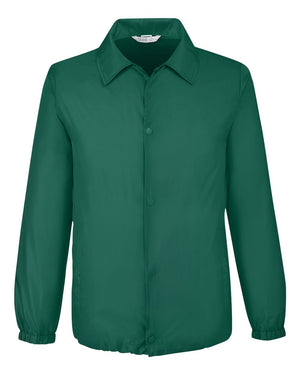 Team 365 Adult Zone Protect Coaches Jacket - Sport Forest