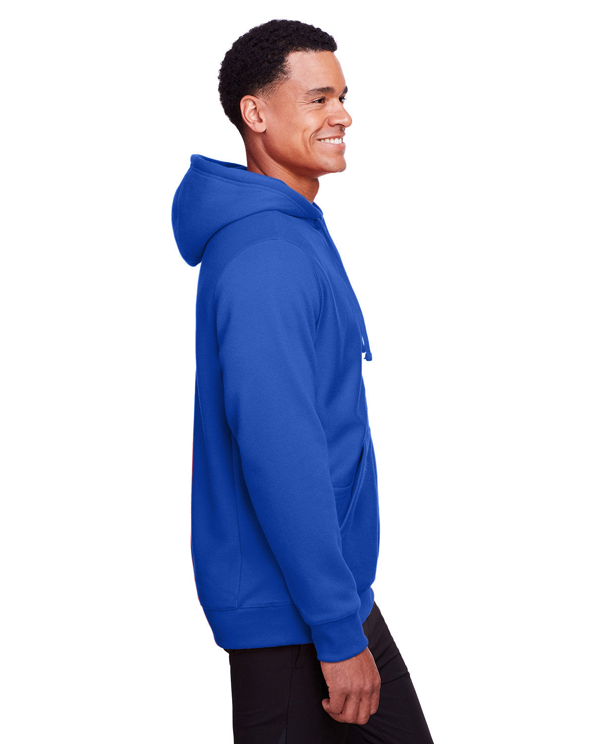 Team 365 Men's Zone HydroSport™ Heavyweight Full-Zip Hooded Sweatshirt - Side