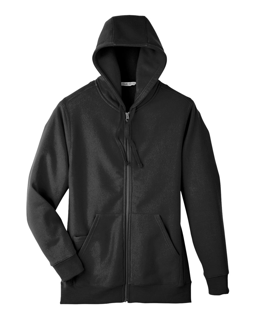 Team 365 Men's Zone HydroSport™ Heavyweight Full-Zip Hooded Sweatshirt - Black