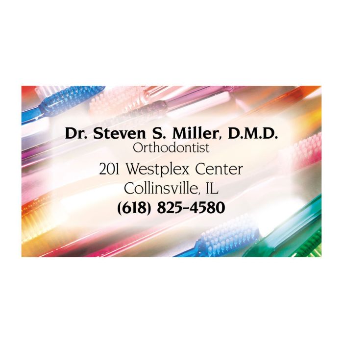 Business Card Magnet - Toothbrushes