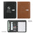 Eclipse Bonded Leather 8 ½" x 11" Zippered Portfolio With Calculator