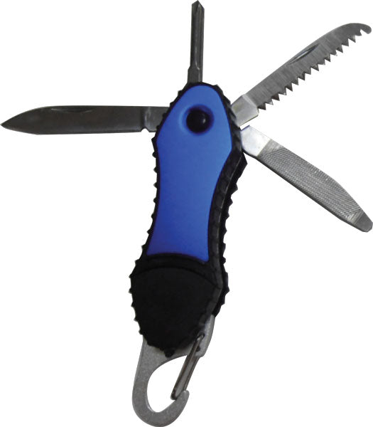 6-Function Multi-Tool with Carabiner - Open