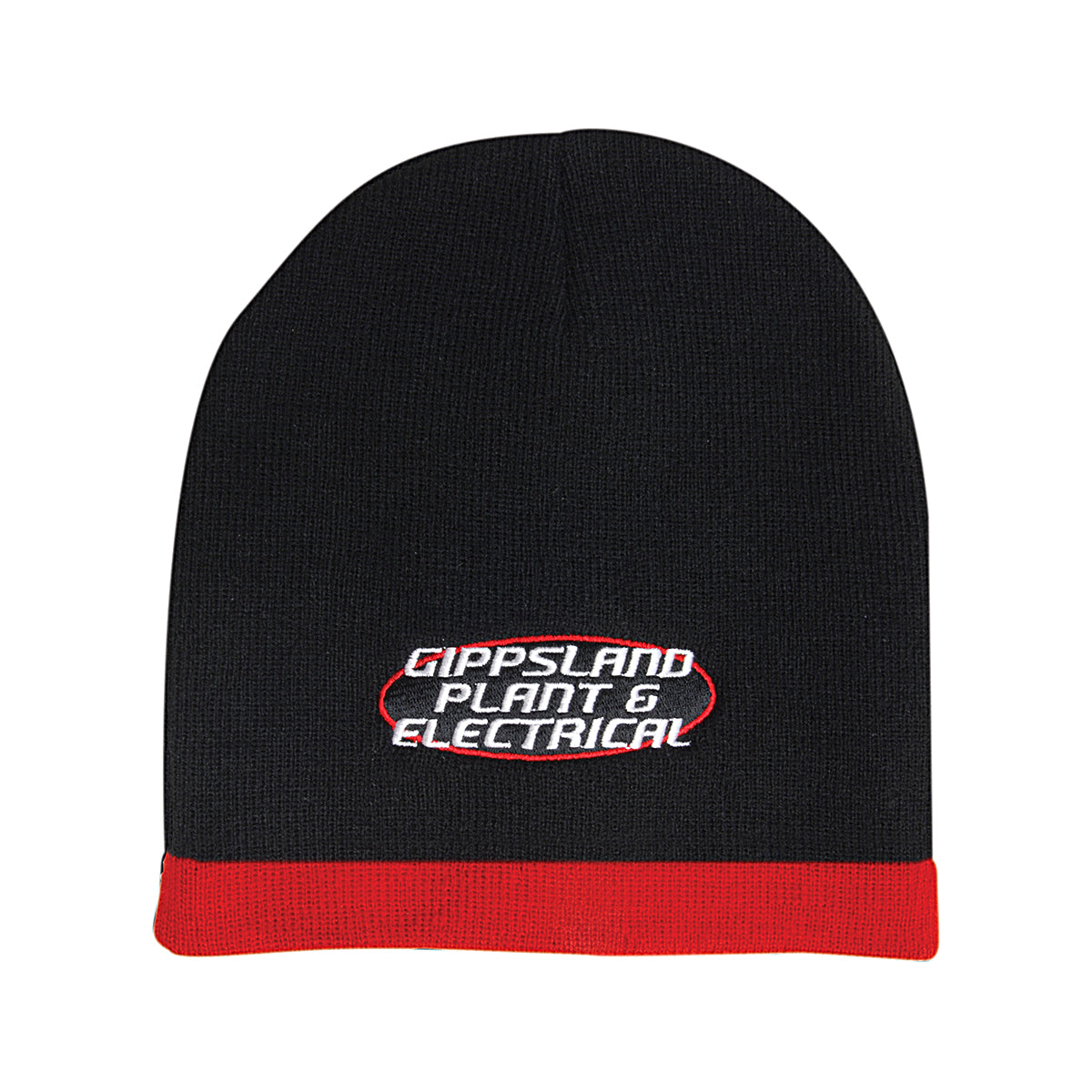 Acrylic 2 Tone Rolled Down Beanie - Custom Embroidered