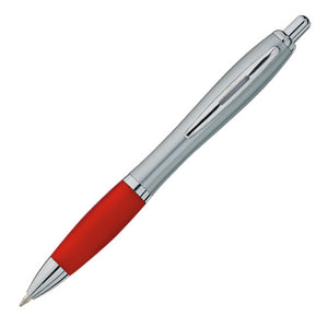 Red Valiant Plastic Plunger Action Pen