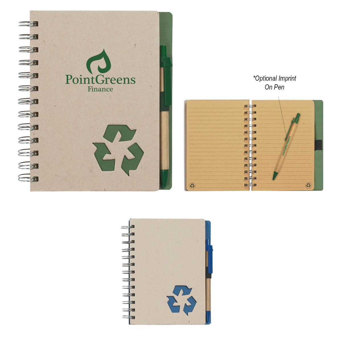 Eco-Rich Spiral Notebook & Pen