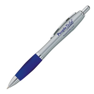 Blue Valiant Plastic Plunger Action Pen