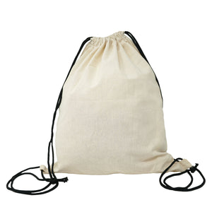 Natural Washable Cotton Cinch Backpack