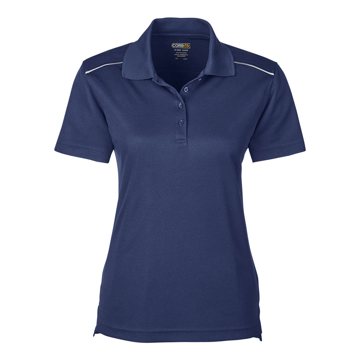 Core365 Origin Performance Pique Polo Reflective Piping - Women's