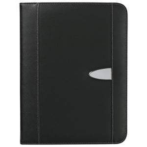 Eclipse Bonded Leather 8 ½" x 11" Zippered Portfolio With Calculator