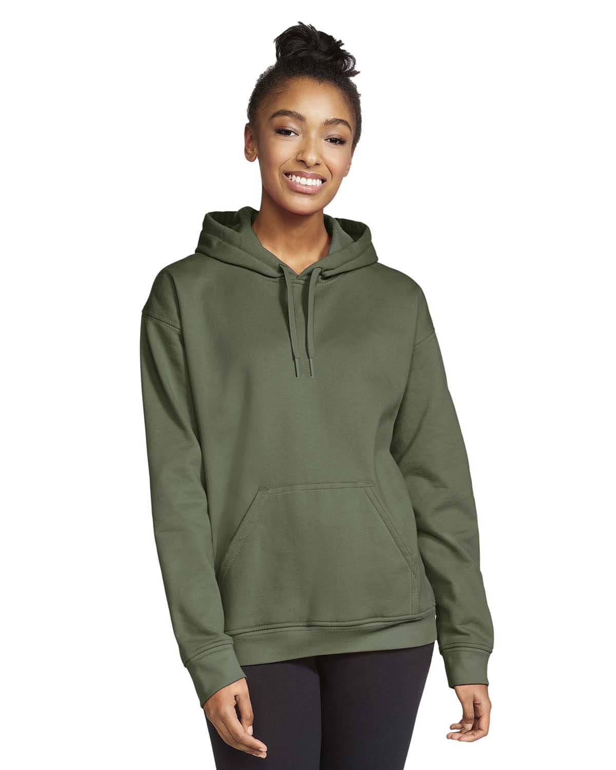 Adult Softstyle® Fleece Pullover Hooded Sweatshirt - Back